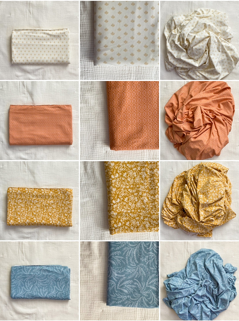 Extra Large Stretch Swaddle | Mustard Floral