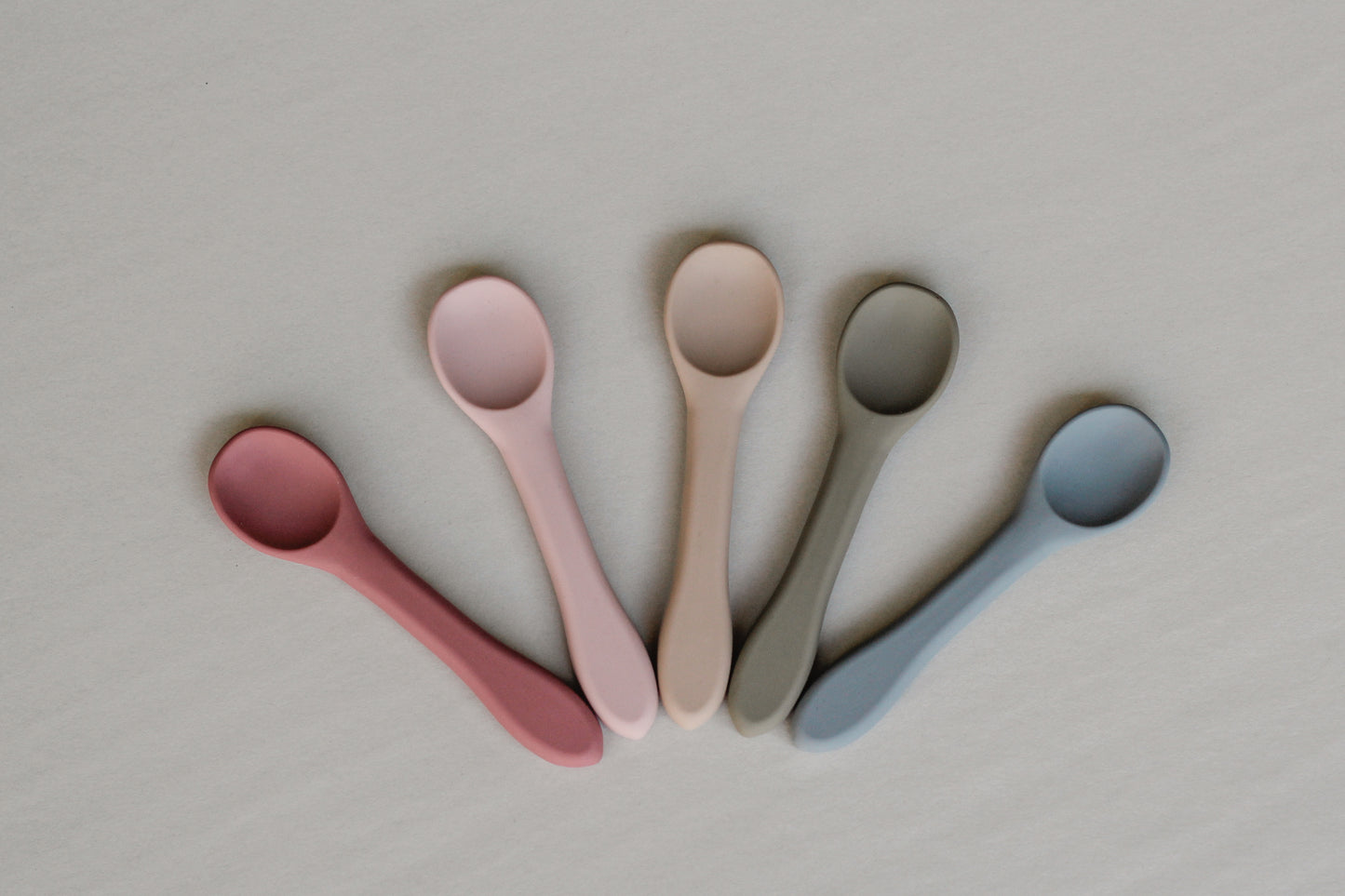 Silicone Spoon + Fork | Mauve