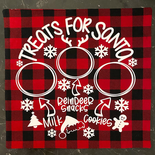 Santa Cookies & Milk Mat
