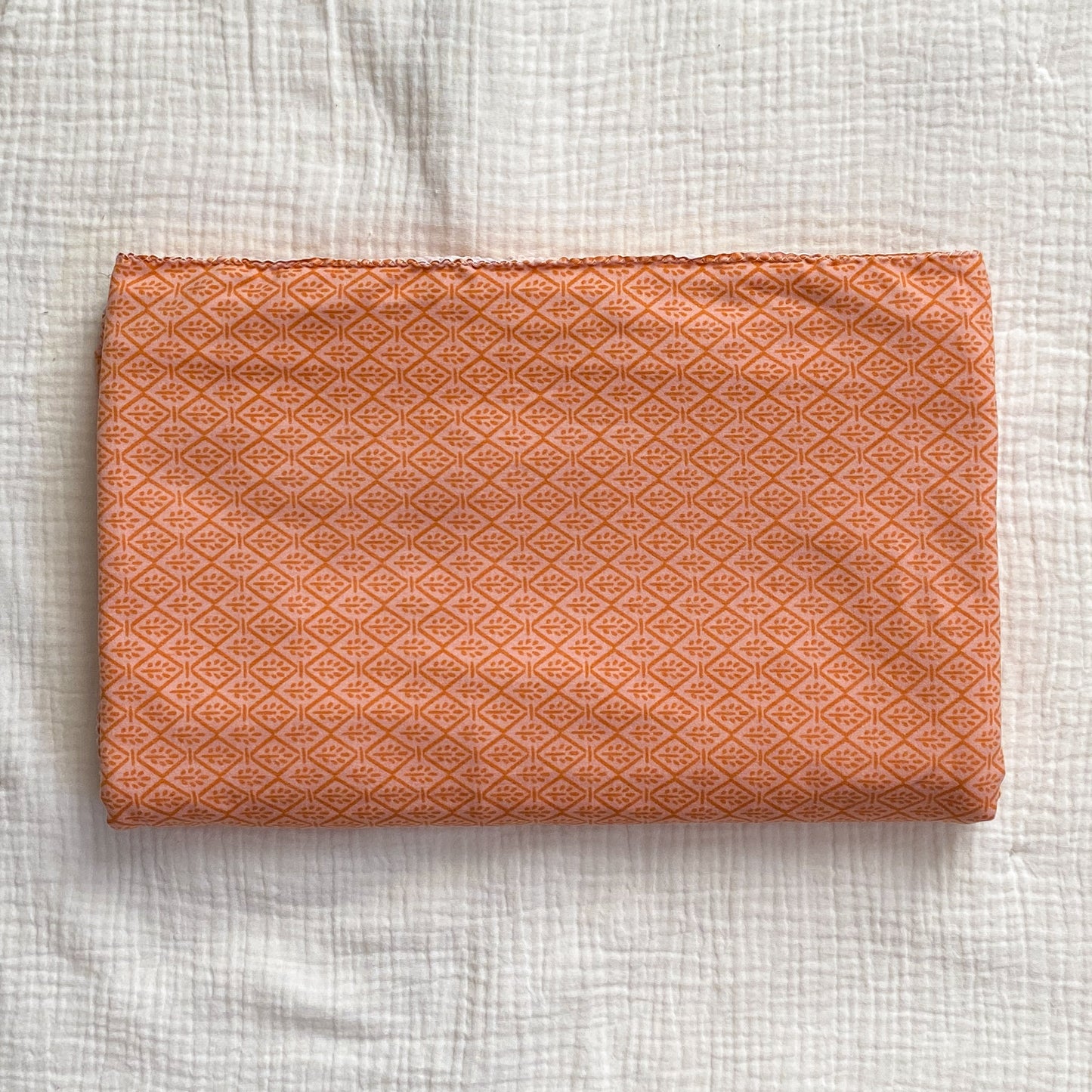 Extra Large Stretch Swaddle | Peach Geometric