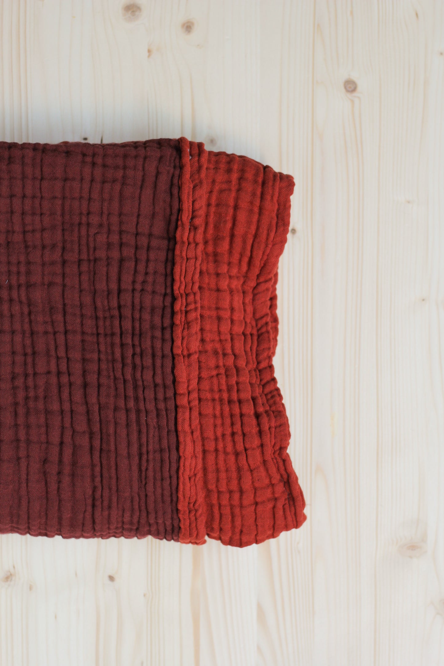 Muslin Blanket | Reversible Rust Red