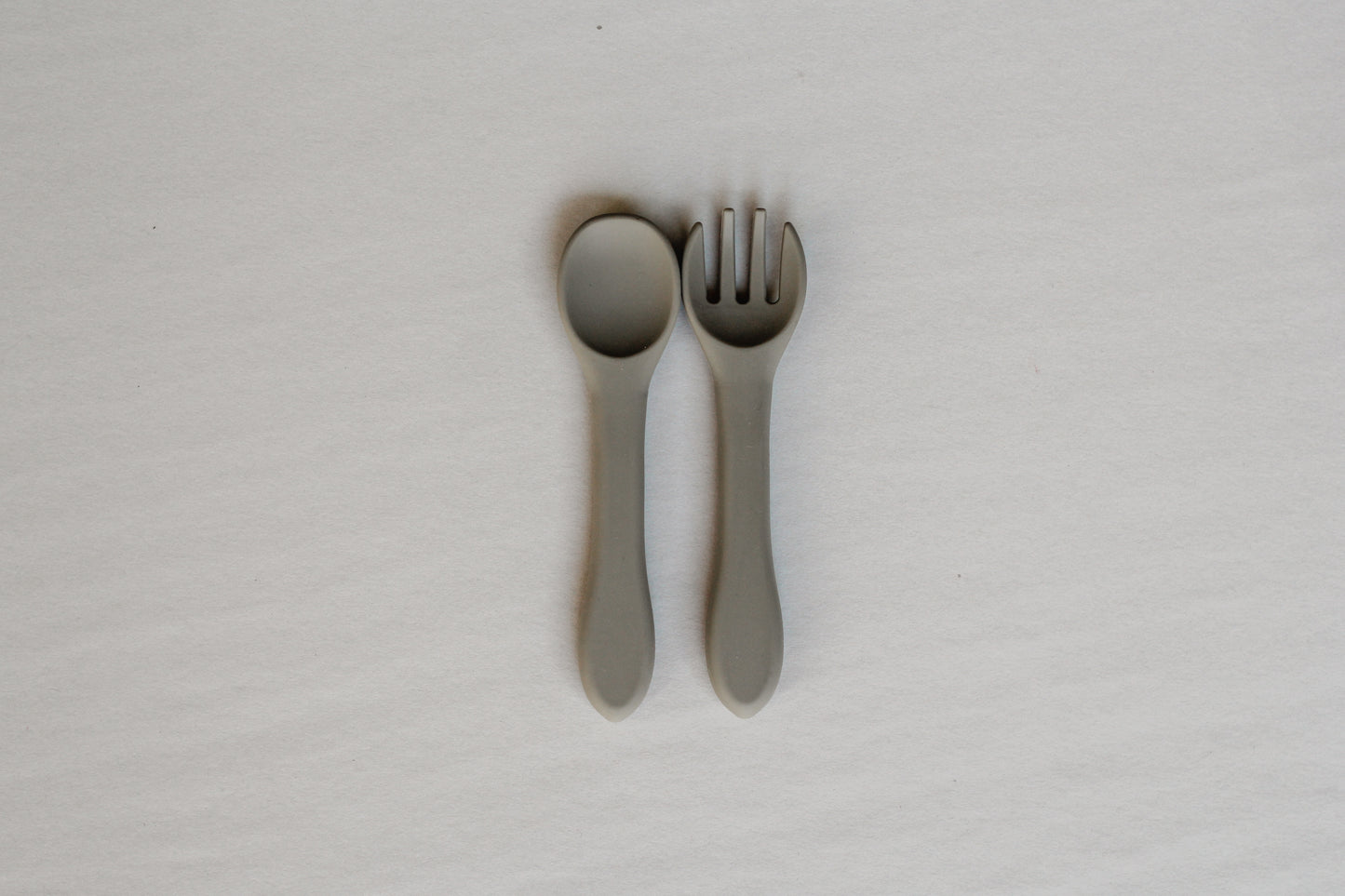 Silicone Spoon + Fork | Sage