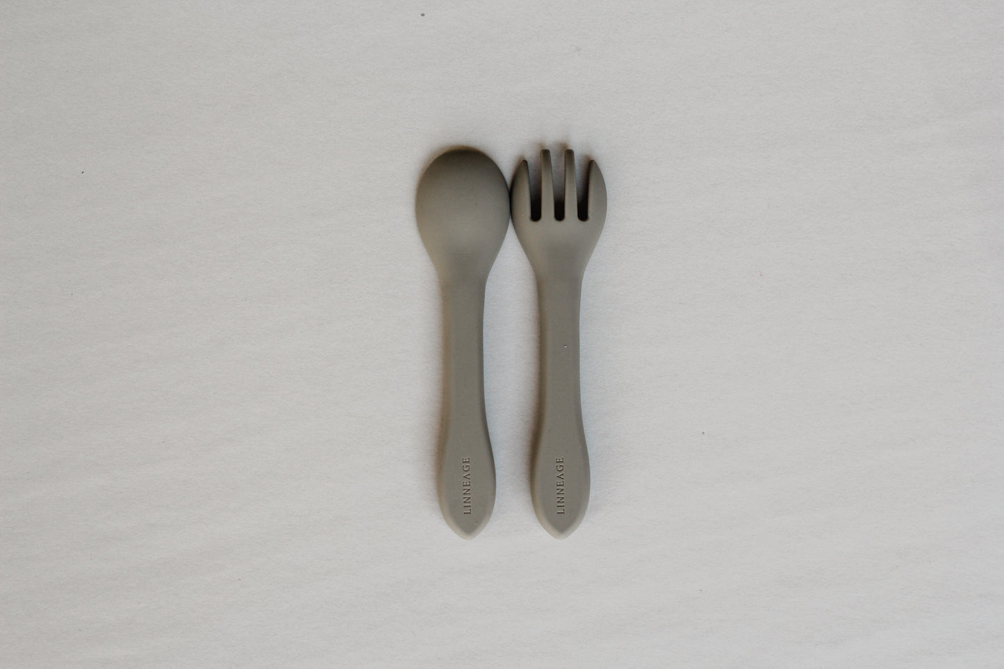 Silicone Spoon + Fork | Sage