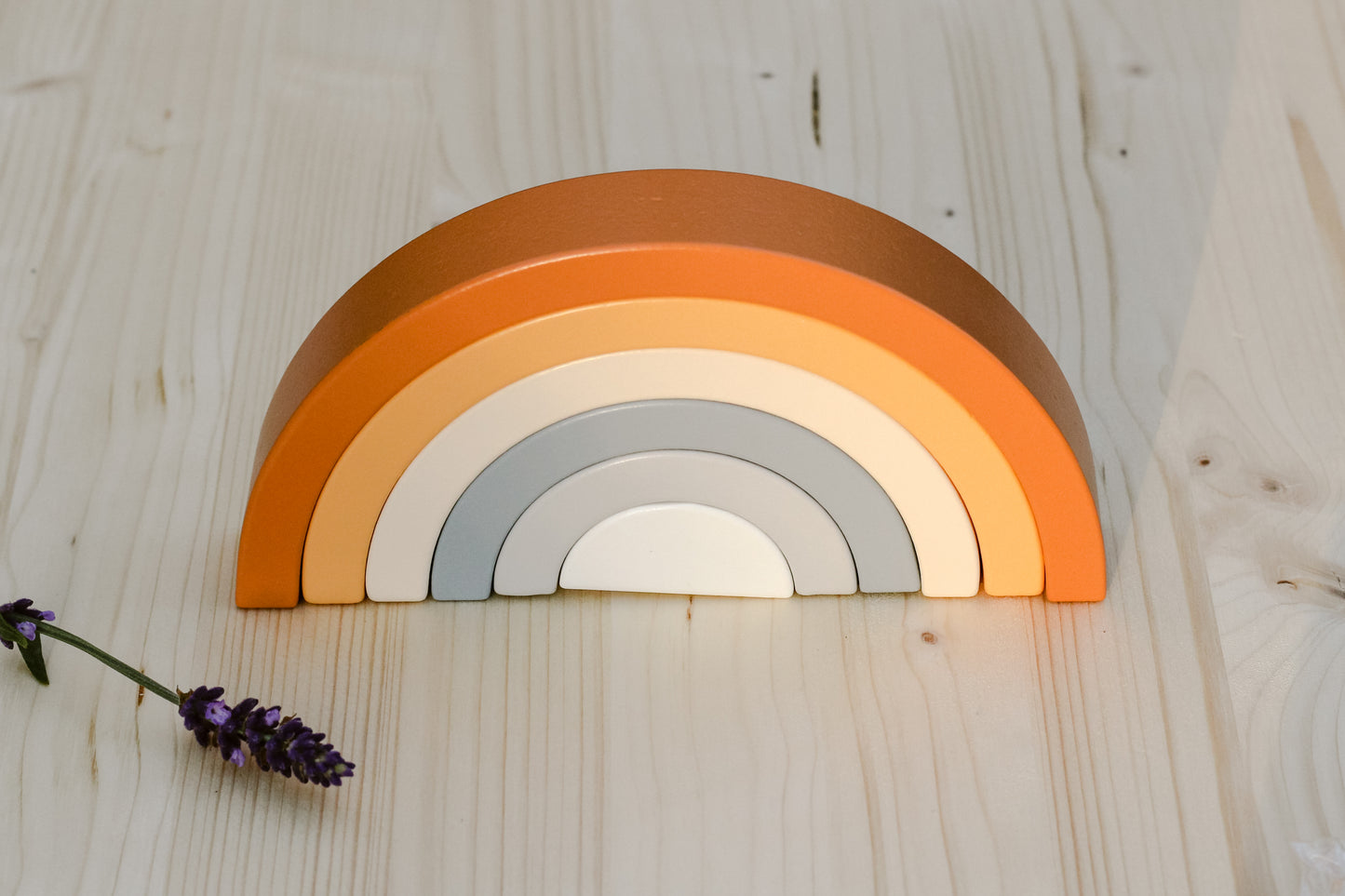 Wooden Rainbow Stacker