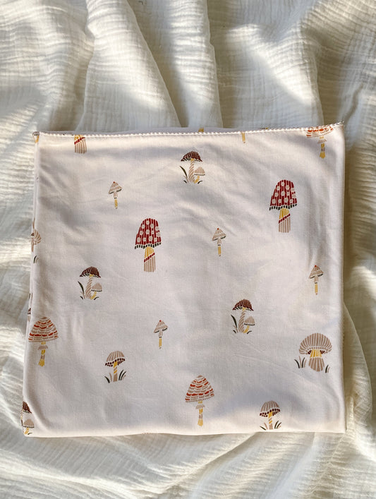 Extra Large Stretch Swaddle | Mushrooms