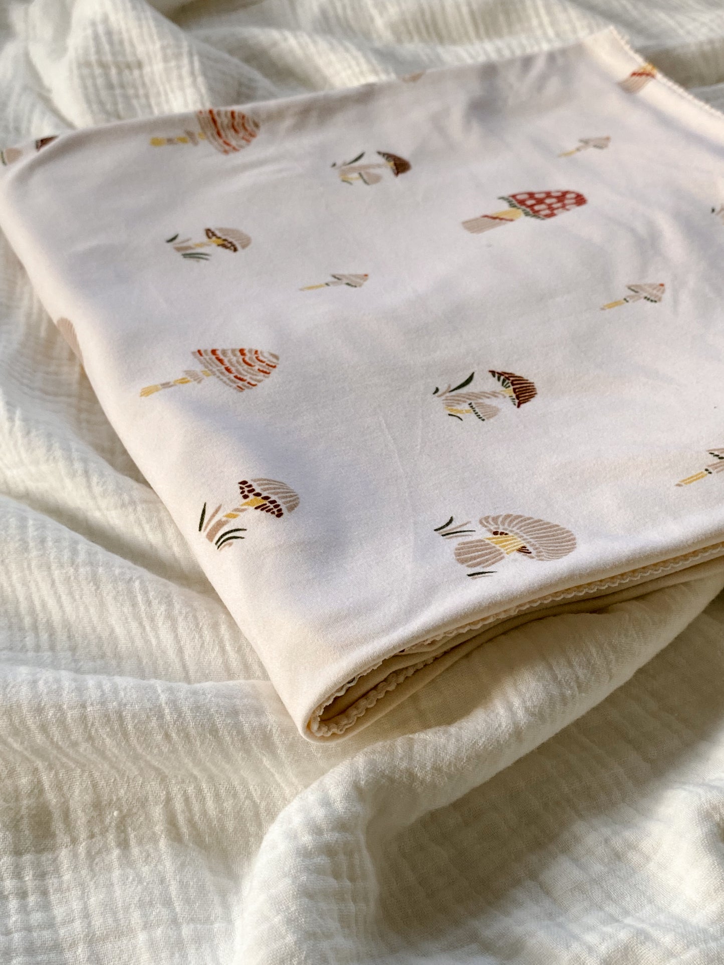 Extra Large Stretch Swaddle | Mushrooms