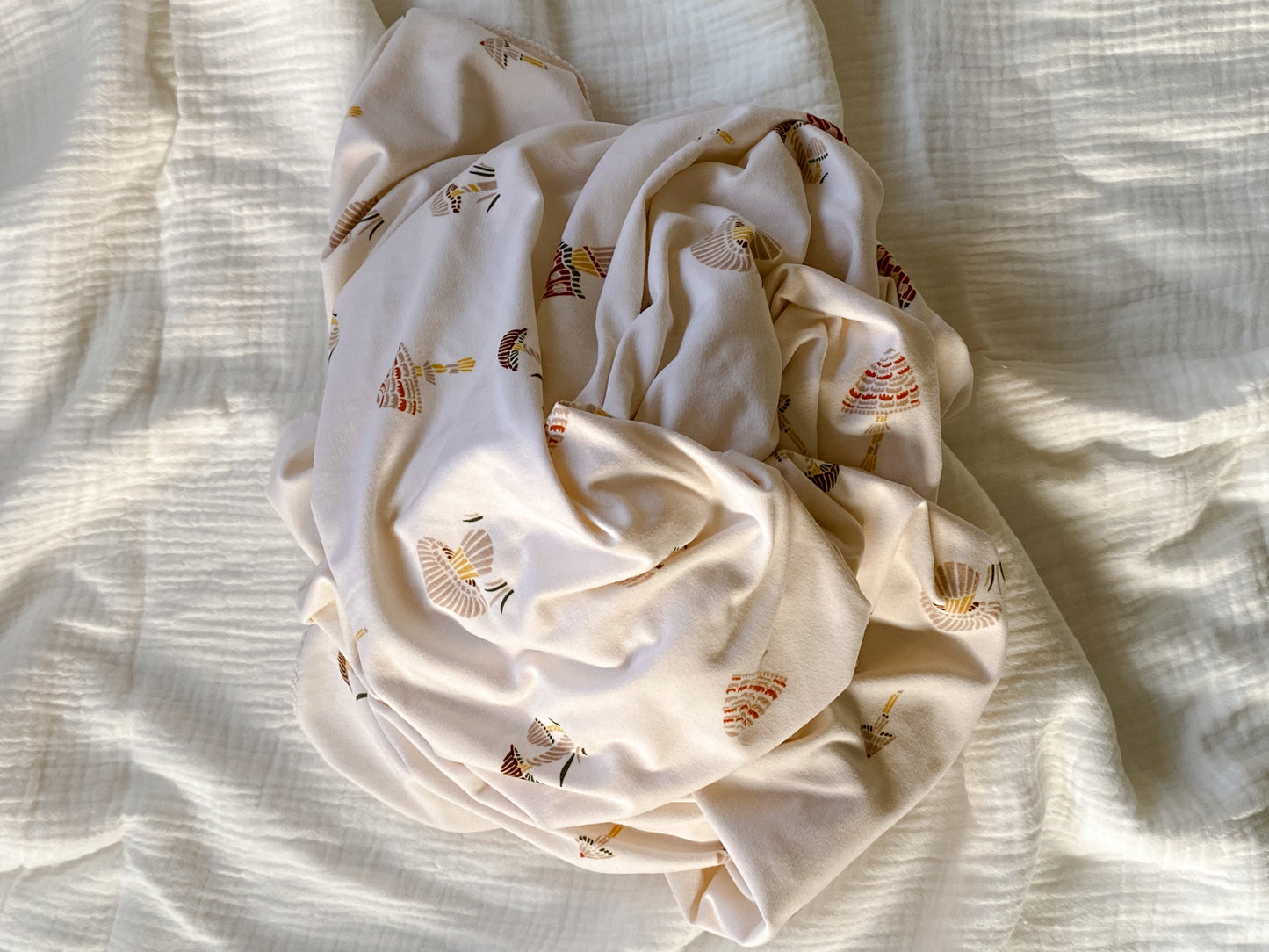 Extra Large Stretch Swaddle | Mushrooms